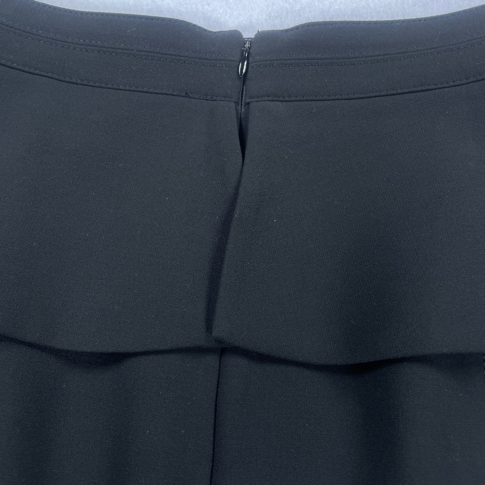 White House Black Market Black Peplum Back Pencil Skirt Size 8 Workwear Business - Picture 8 of 11